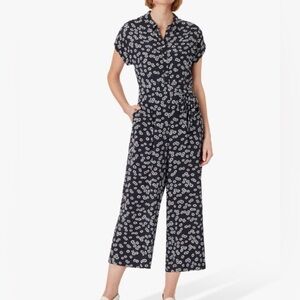 Hobbs London Inez Floral Cropped Jumspuit - 6